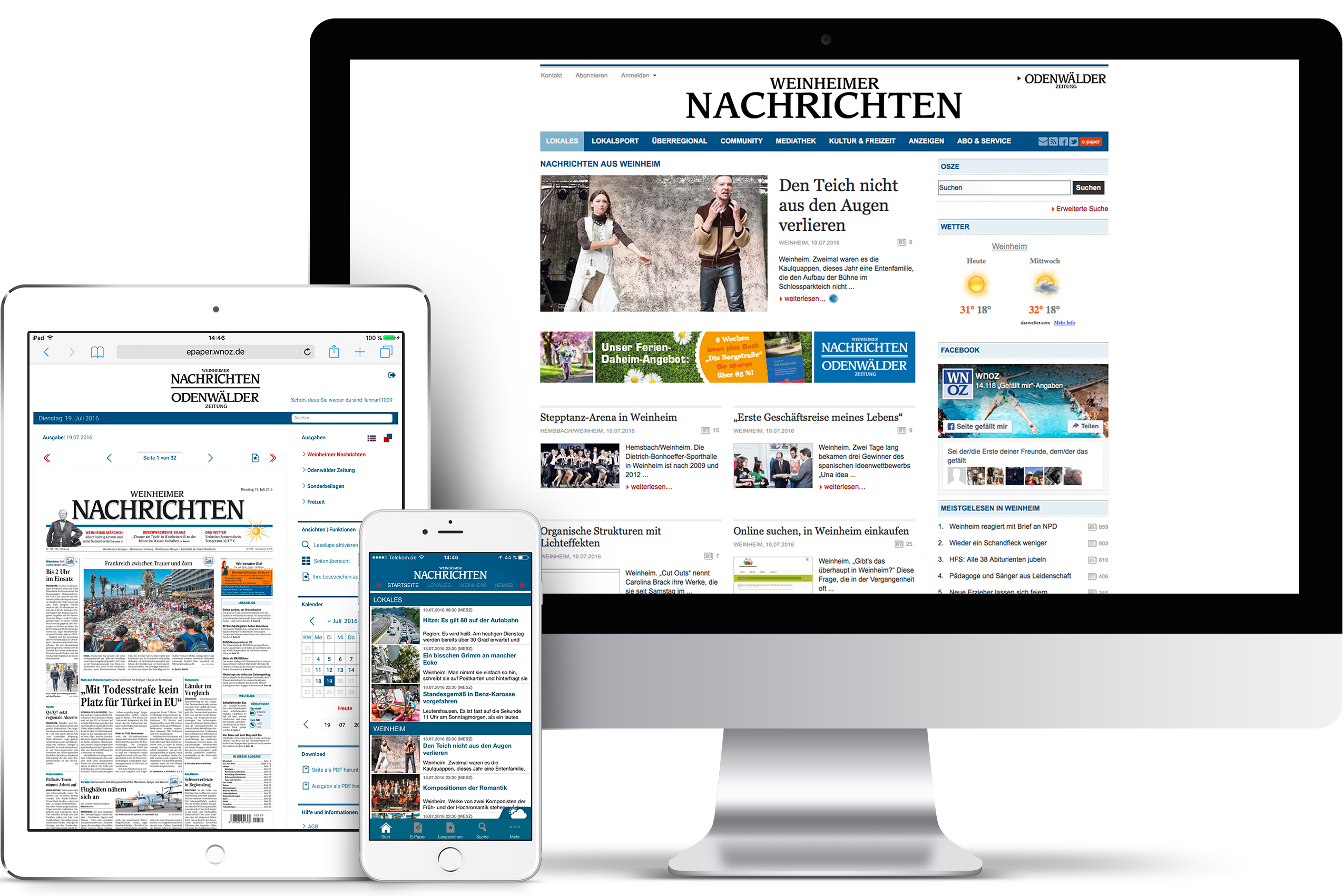 Tageszeitung Weinheimer Nachrichten